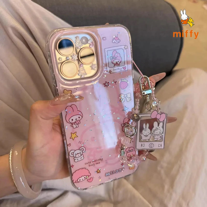 Kawaii Miffy New Phone Case Cartoon Bright Colors  Phone Case Suitable Phone Case For iPhone