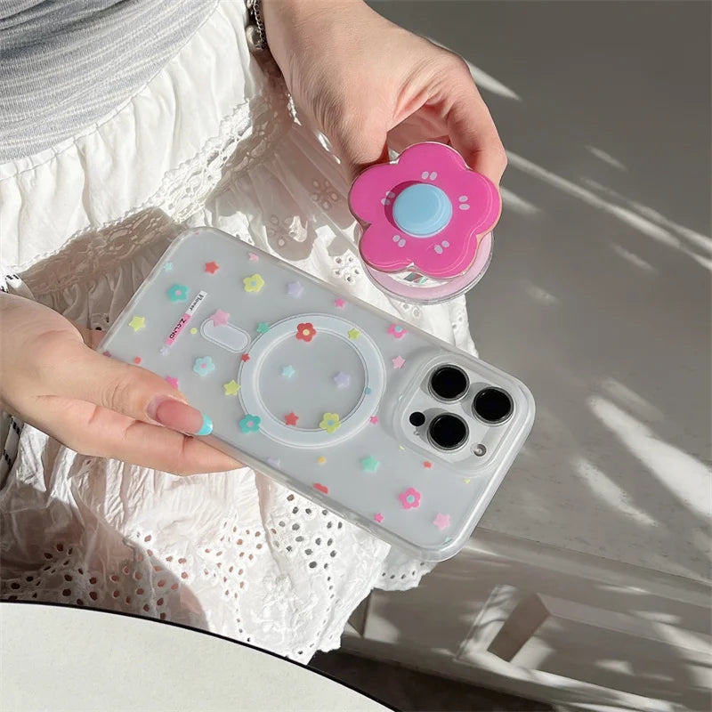 Colorful Small Floral Magnetic Phone Case