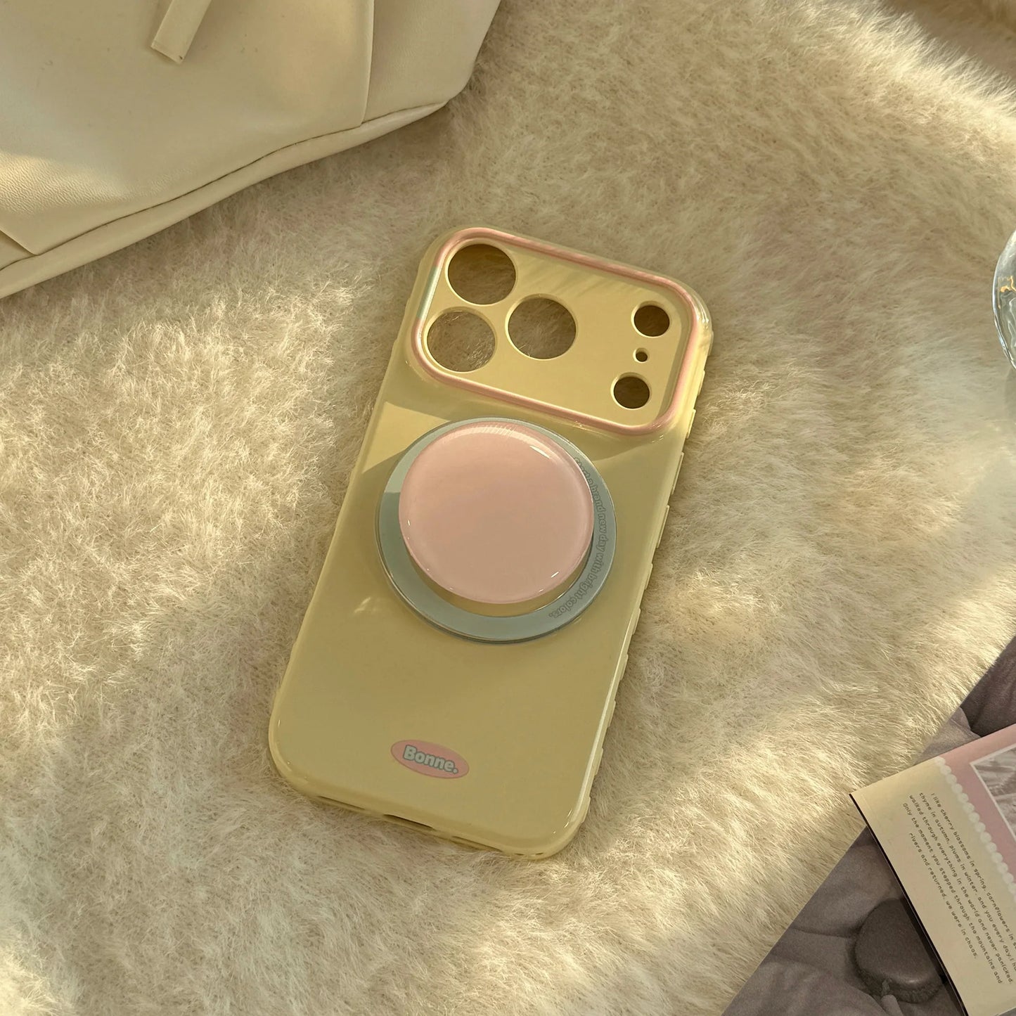 Korean Macaron Candy Colors Bracket Magnetic Phone Case For iPhone