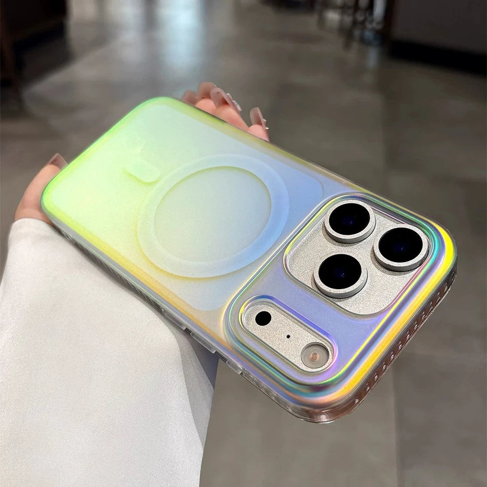Aurora Colorful For Magsafe Matte Case  For iPhone