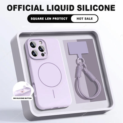 Magnetic Wrist Strap Phone Case For iPhone