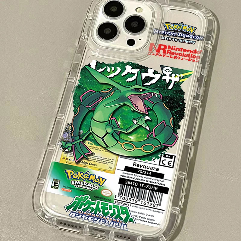 Anime Pokemon Creative Clear Silicone Phone Case For iPhone