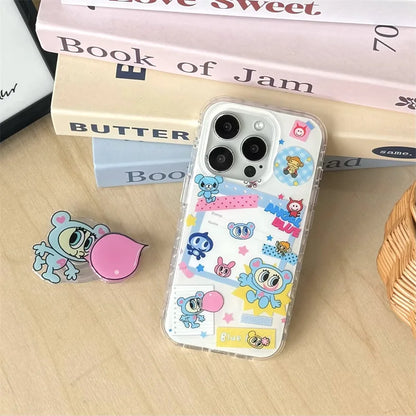 Kawaii Cartoon Stand Holder Phone Case