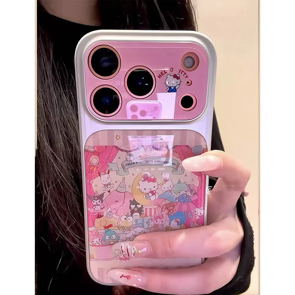 Cute Drip Glue Sanrio Hello Kitty Phone Case For iPhone
