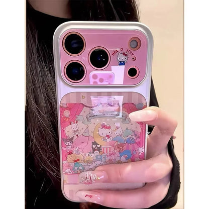 Cute Drip Glue Sanrio Hello Kitty Phone Case For iPhone