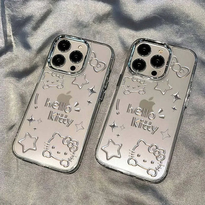 Hello Kitty Silver Cool Phone Case For iPhone