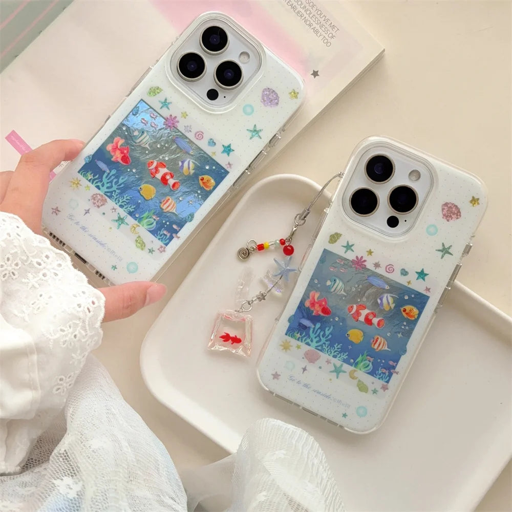 Korean Cute Ocean Fish Phone Case