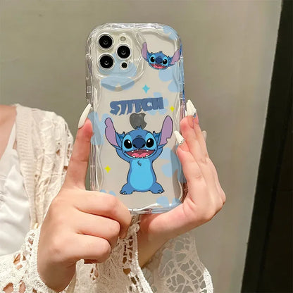 Happy Stitch Cute Phone Case For iPhone