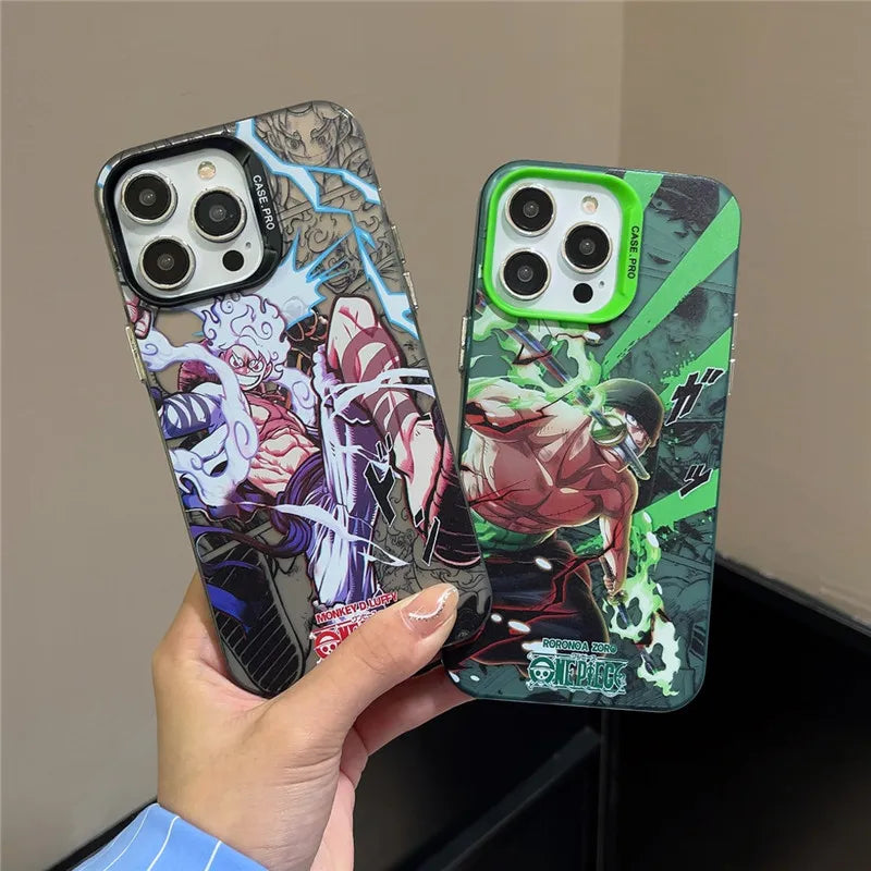 One Piece Luffy Zoro Model Phone Case  For iPhone
