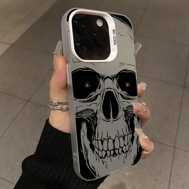 Four Spooky Skull Patterns Phone Case