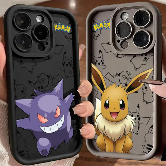 Eevee Gengar Pokemon Anime Soft Silicone Phone Case