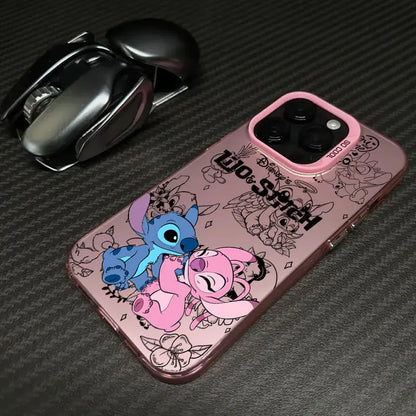 Disney Stitch Angel Cute Phone Case For iPhone