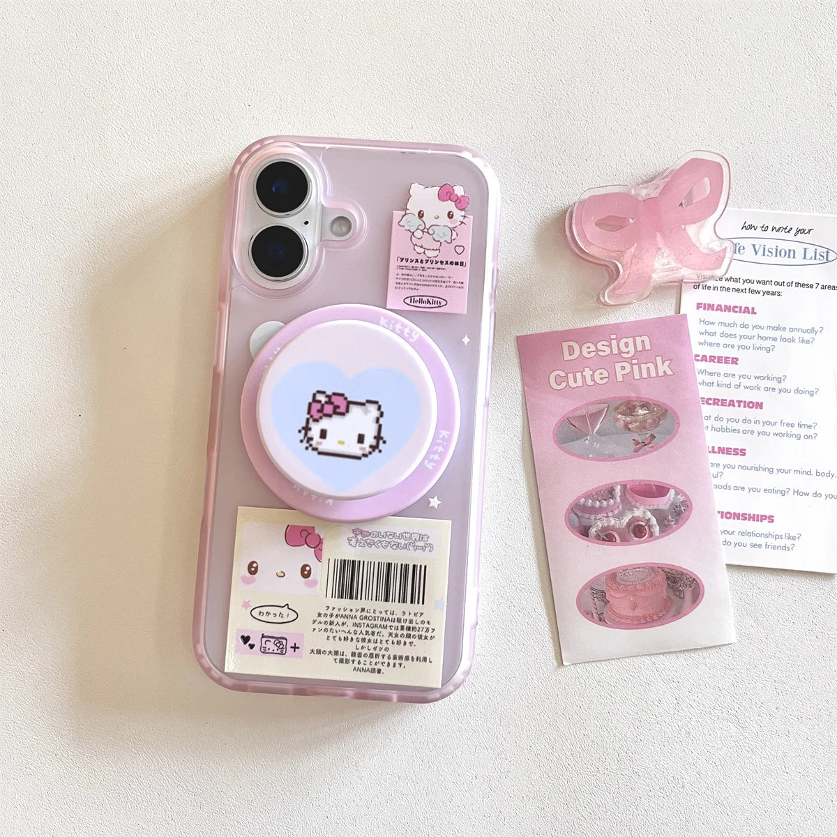 Cute Magnetic Shell Stand Phone Case