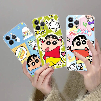 Lovely Crayon ShinChan Phone Case For iPhone