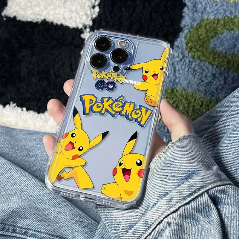 Cartoon Cute Pokemon Pikachu Phone Case For iPhone