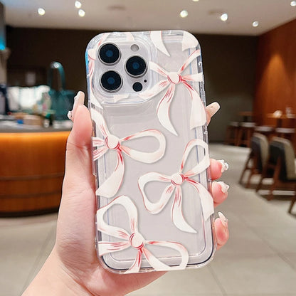 Pink Pastel Bowknot Pattern Phone Case For iPhone