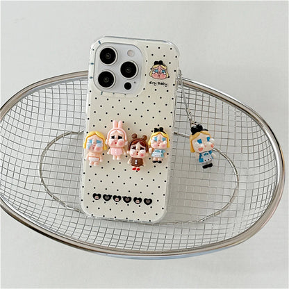 Korean Pink Plaid Pattern Cute Phone Case For iPhone