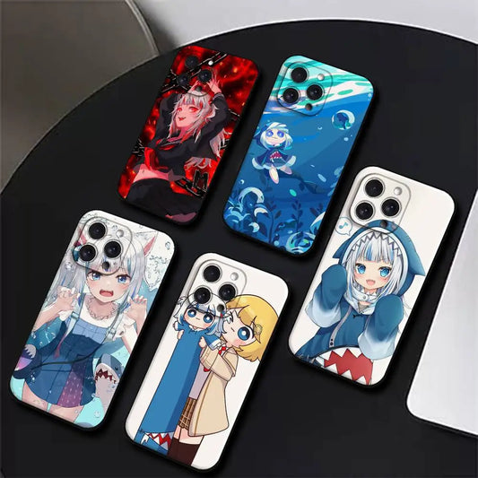 Anime Hololive Gawr Gura Phone Case For iPhone