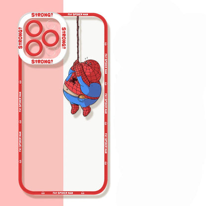 Marvel Chubby Spider Man Cute Phone Case For iPhone