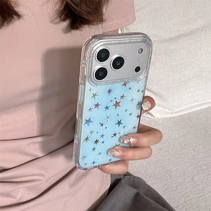 Korean Glitter Cute Star Phone Case For iPhone