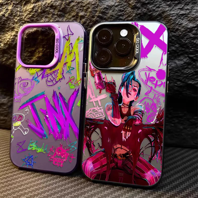 Anime Arcanes Graffiti Jinxs Phone Case For iPhone