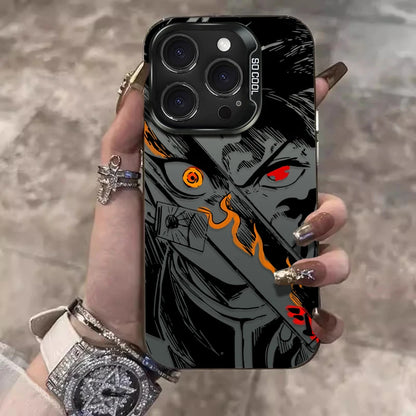 Trendy Anime Demon Slayer Frosted Case For iPhone