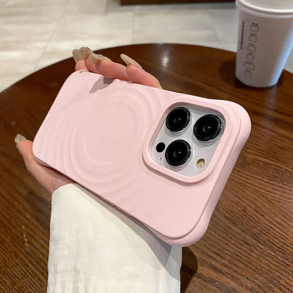 Ripple Soft Silicone For Magsafe Magnetic Phone Case