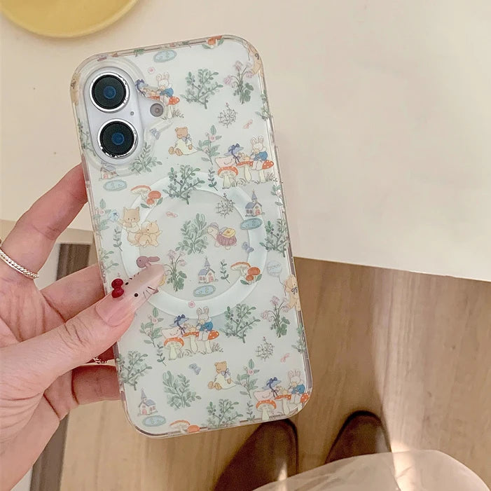 Cute Rabbit Magnetic Phone Case