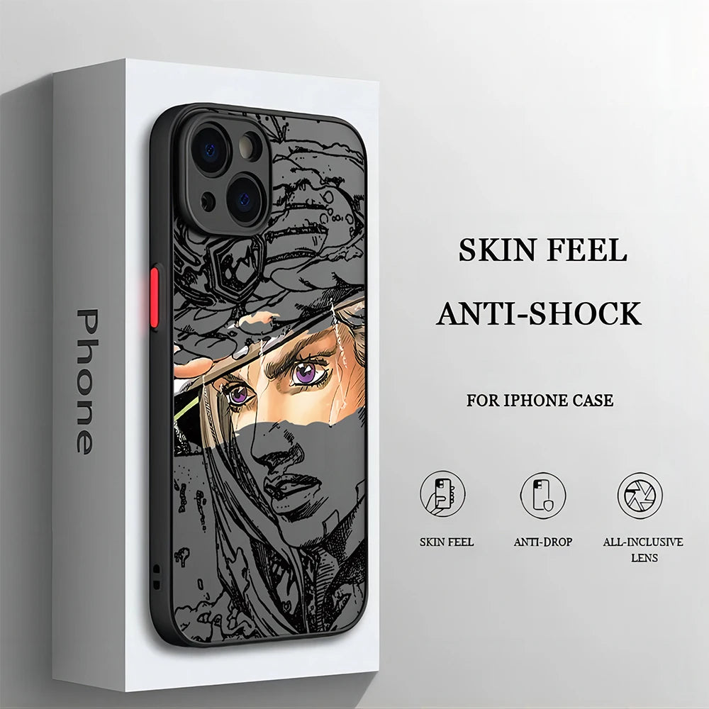 Anime JOJO's Bizarre Adventure Jojo Gyro Zeppeli Phone Case For iPhone
