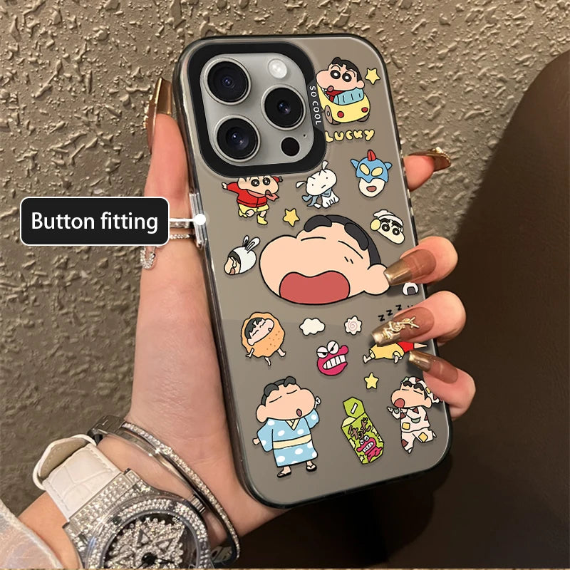 Lovely Crayon Shin-chans Frosted Case For iPhone