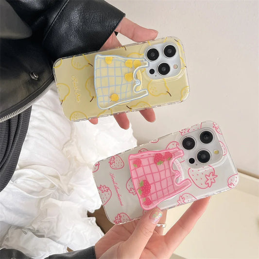 Lovely Strawberry Magnetic Phone Case