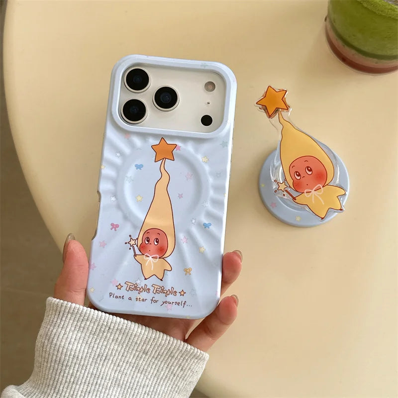 Fashion Cute Star Hellokitty Phone Case For iPhone