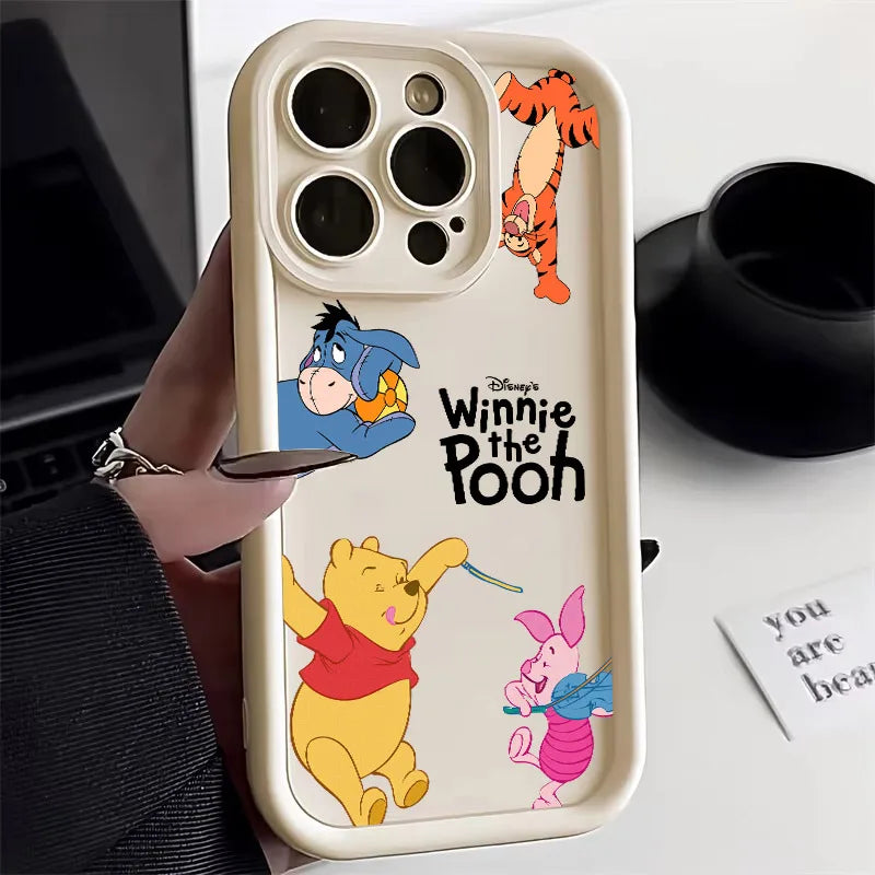 Winnie Piglet Tigger Cartoon Phone Case For iPhone