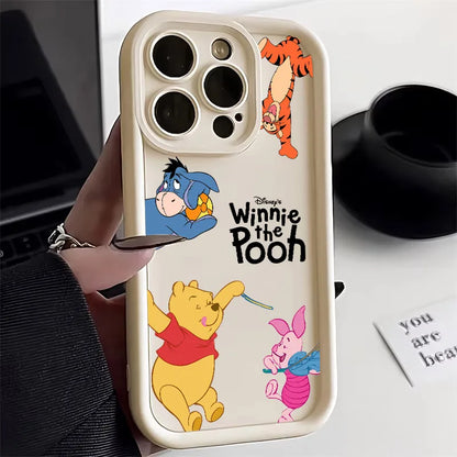 Winnie Piglet Tigger Cartoon Phone Case For iPhone