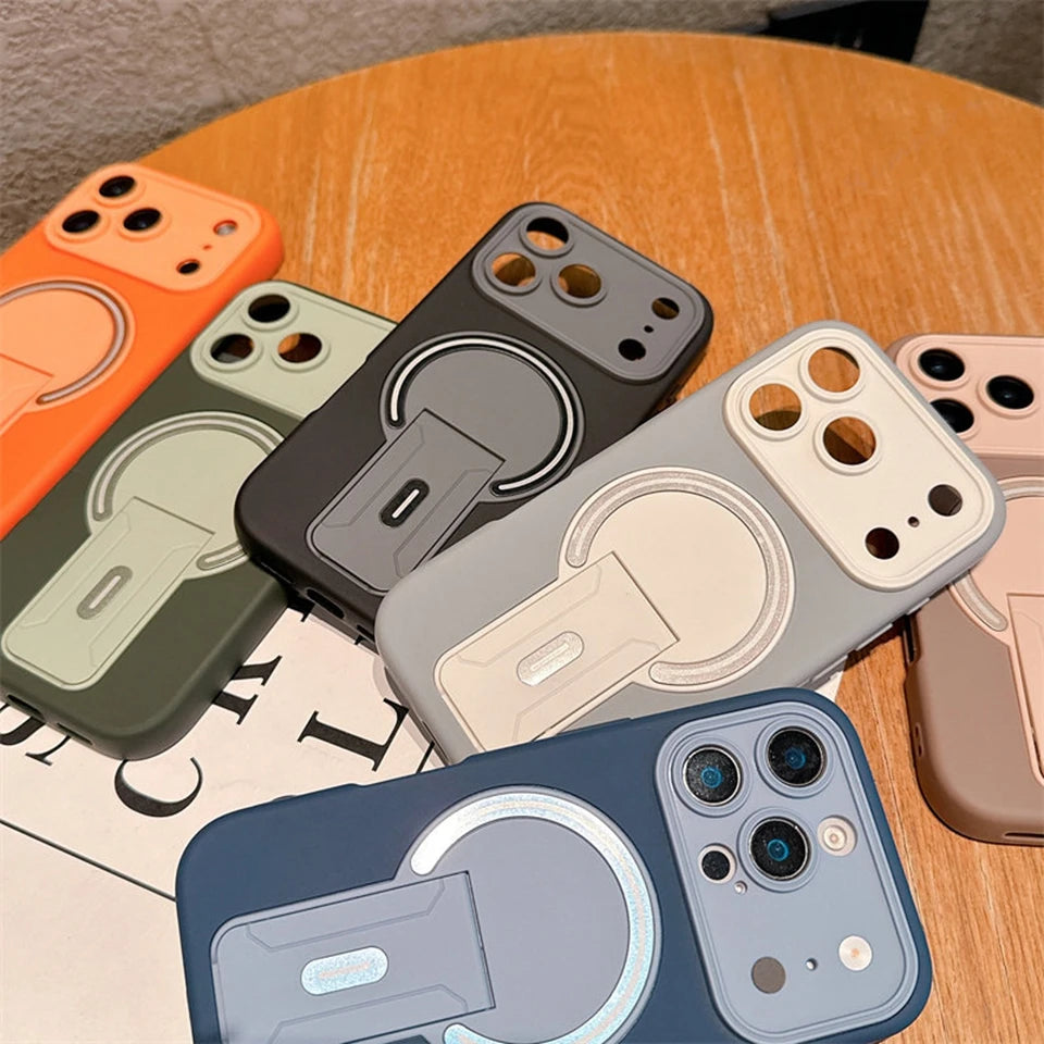 Official Stand Magnetic Phone Case For iPhone