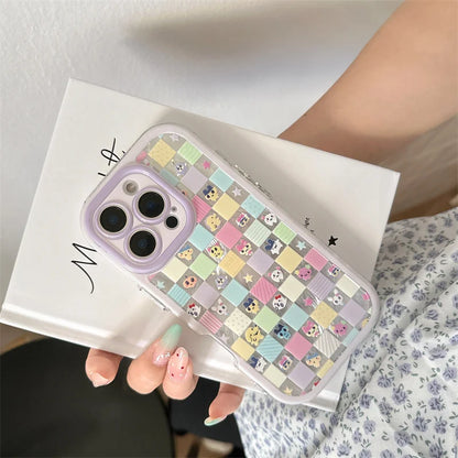 Color Grid Pattern Cute Phone Case