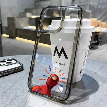 Original Marvel Spider Man Cartoon Phone Case For iPhone