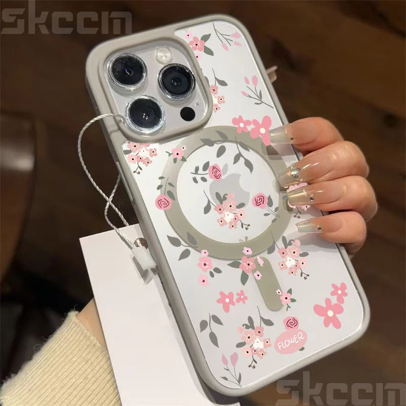 Flower Transparent Case For iPhone
