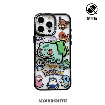 Luxury Pokemons Ditto Bulbasaur Phone Case For iPhone