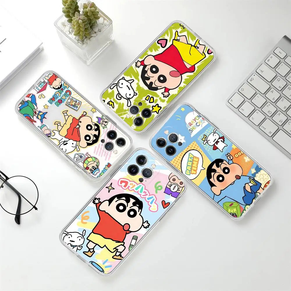 Lovely Crayon ShinChan Phone Case For iPhone