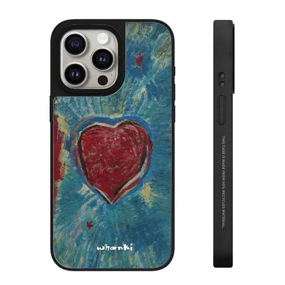 Art Museum Silver Black Border Mirror Magnetic Phone Case