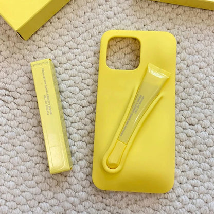Hot Lemontini Portable  Lip Gloss Phone Silicone Case For iPhone