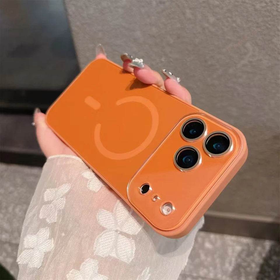 Big Window Magnetic Phone Case For iPhone