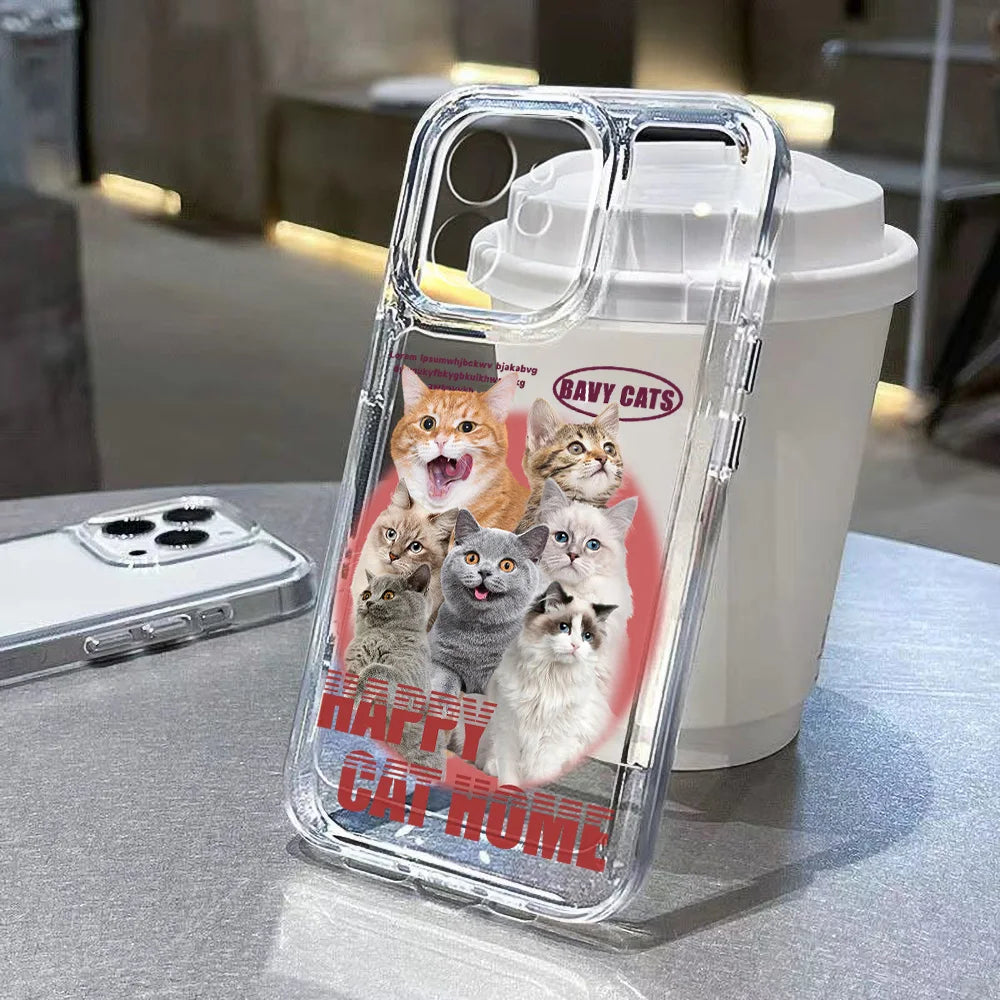 Cute Cat Animal Phone Case For iPhone