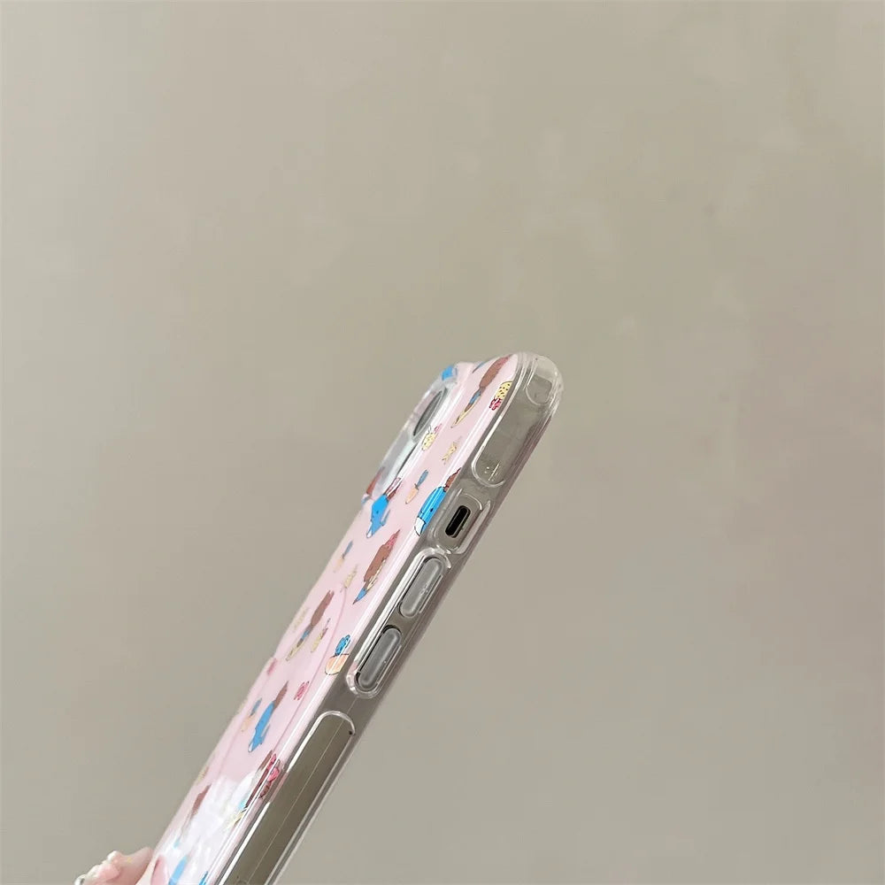 Hello Kitty Cat Magnetic Stand Pink Phone Case