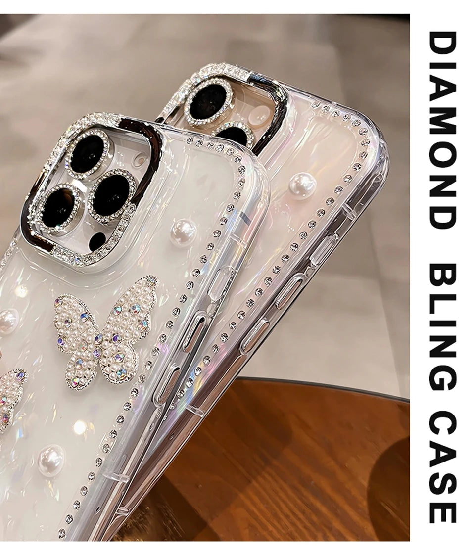 Bling Bling Glitter Silicone Phone Case For iPhone