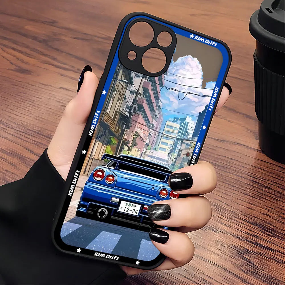 Sports Racing JDM Drift Car Phone Case For iPhone