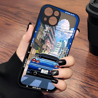 Sports Racing JDM Drift Car Phone Case For iPhone