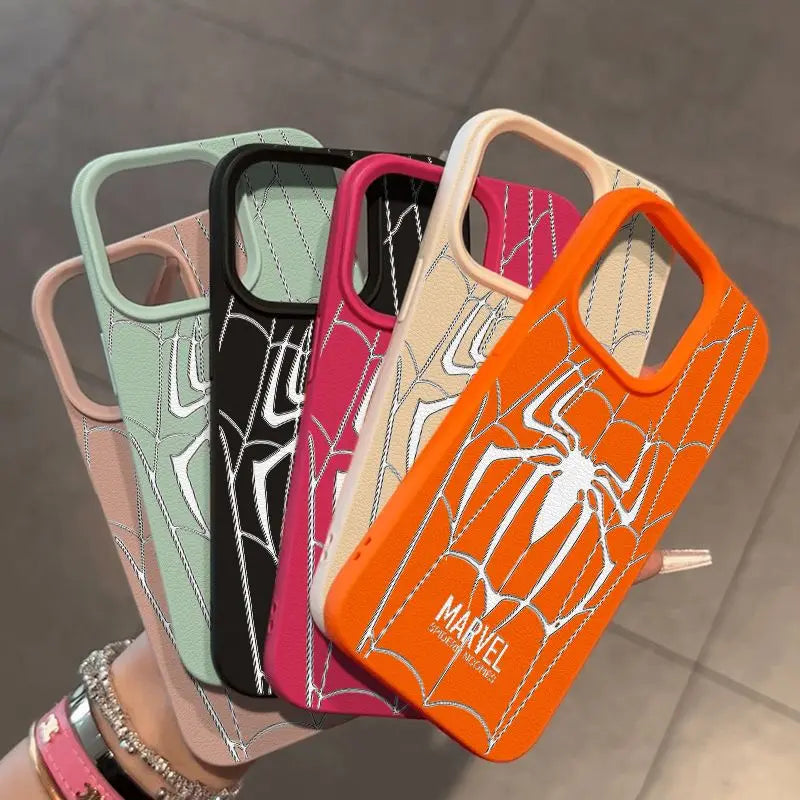 Super Cool Spider Man Web Pattern Phone Case For iPhone