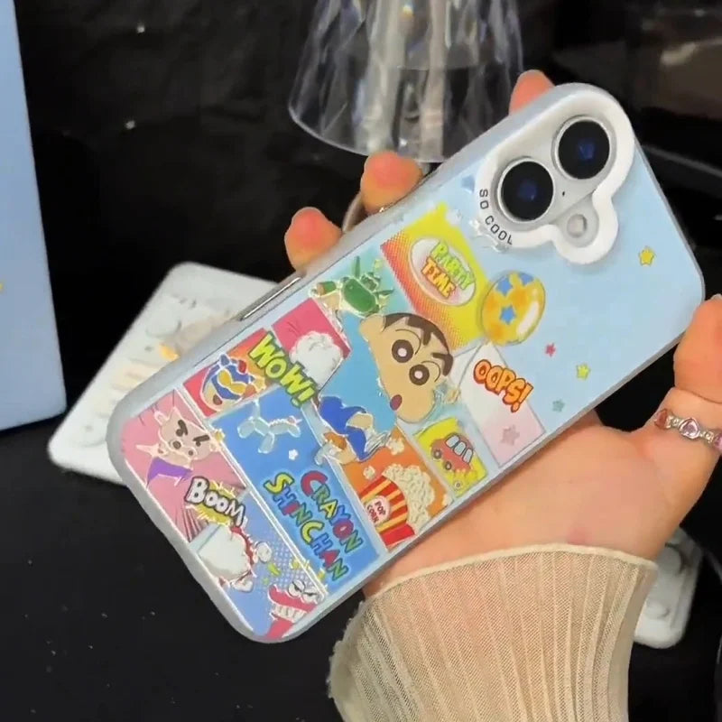 Anime Crayon Shin-Chan Phone Case For iPhone